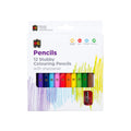 Jumbo Stubby Colouring Pencils Pack 12 & Sharpener